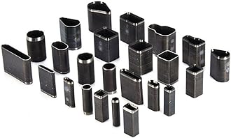 Dream_light Leather Craft DIY Tool, 24 Shape Style Hole Hollow Cutter Punch Set Kit Leather Craft DIY Tool for Handmade Leather Cellphone Case, With Storage Case