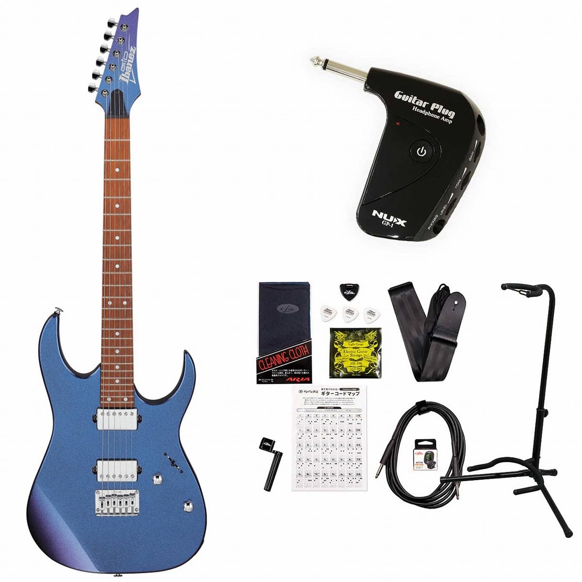 Amazon | Ibanez/Gio Series GRG121SP-BMC (Blue Metal Chameleon 