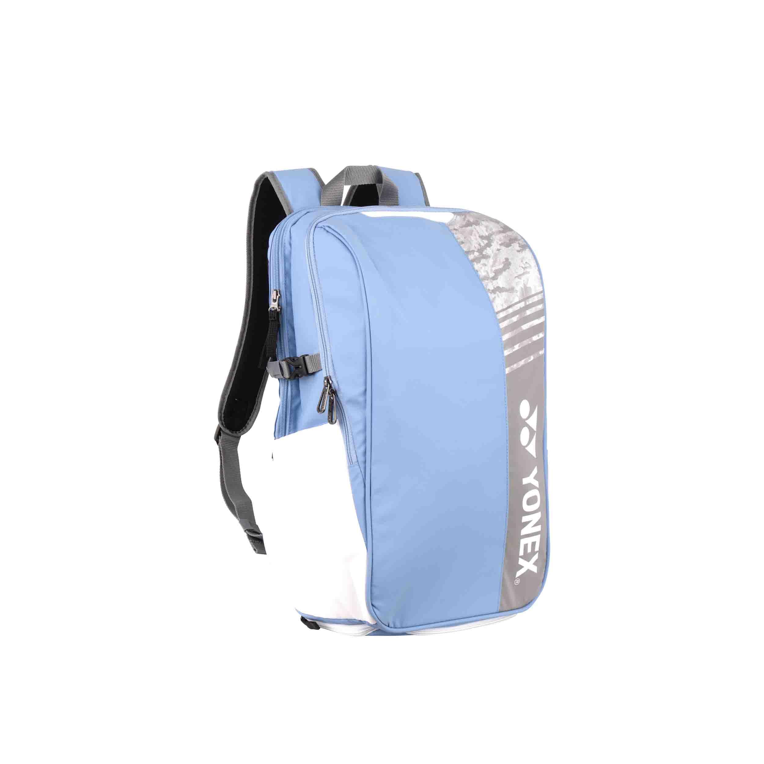 YONEX Club Rucksack 52512 – Badminton-, Tennis- und Sportrucksack | Mit Schläger-, Haupt- & Schuhfach | Seitentasche für Wasserflasche | In Mehreren Farben (Blau)