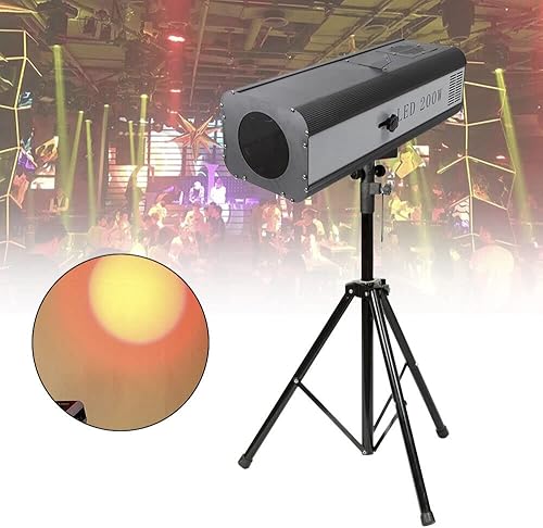 Miniatura 2 de Foco LED de 200 W luz de punto de seguimiento control manual luz de escenario apertura ajustable para DJ discoteca fiesta boda escenario iluminación