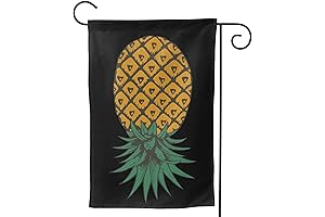 Upside Down Pineapple Flag: Bright Festive Garden Decor for Any Occasion