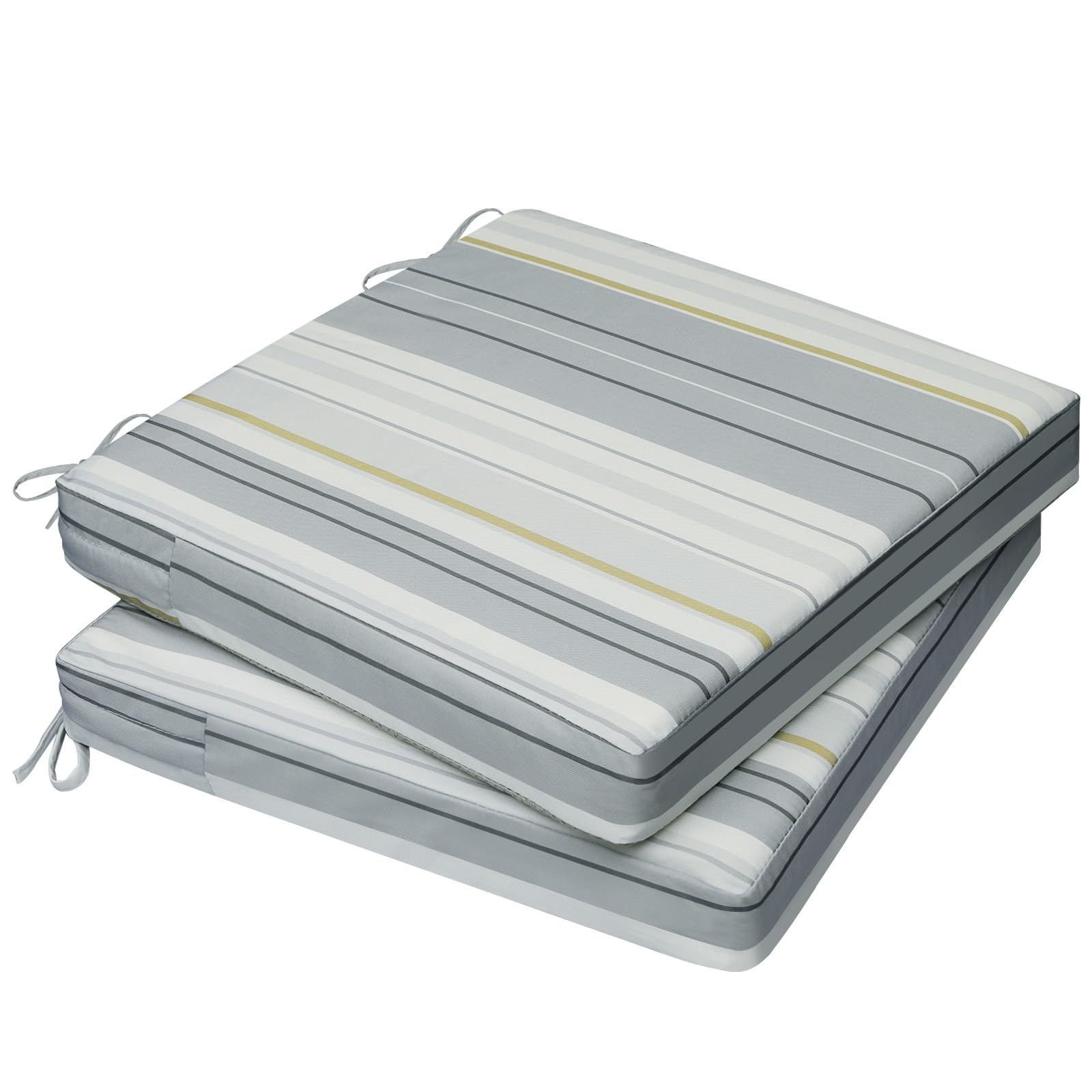 AAAAAcessories Outdoor Chair Cushions, 17 x 16 x 2 inches, Set of 2
