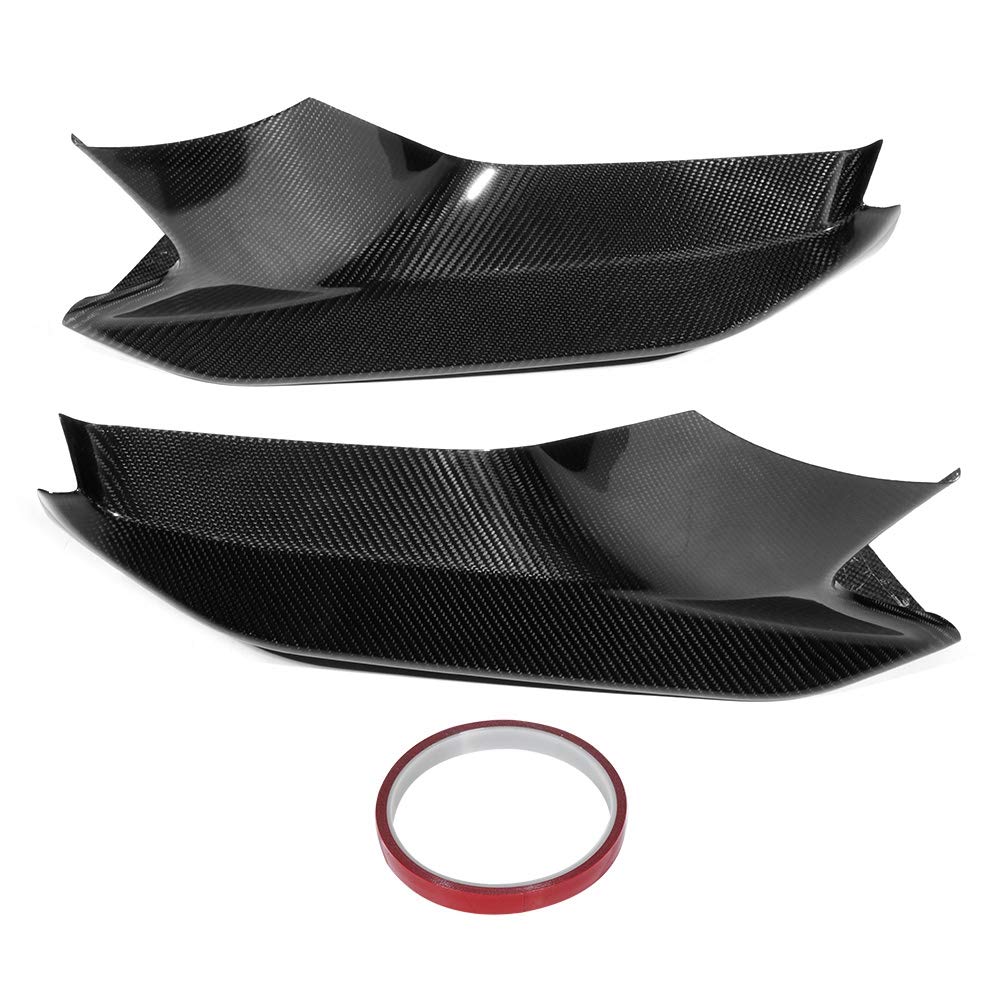 Buy Qii lu 1 Pair Front Lip Splitter, Dry Carbon Fiber Front Bumper
