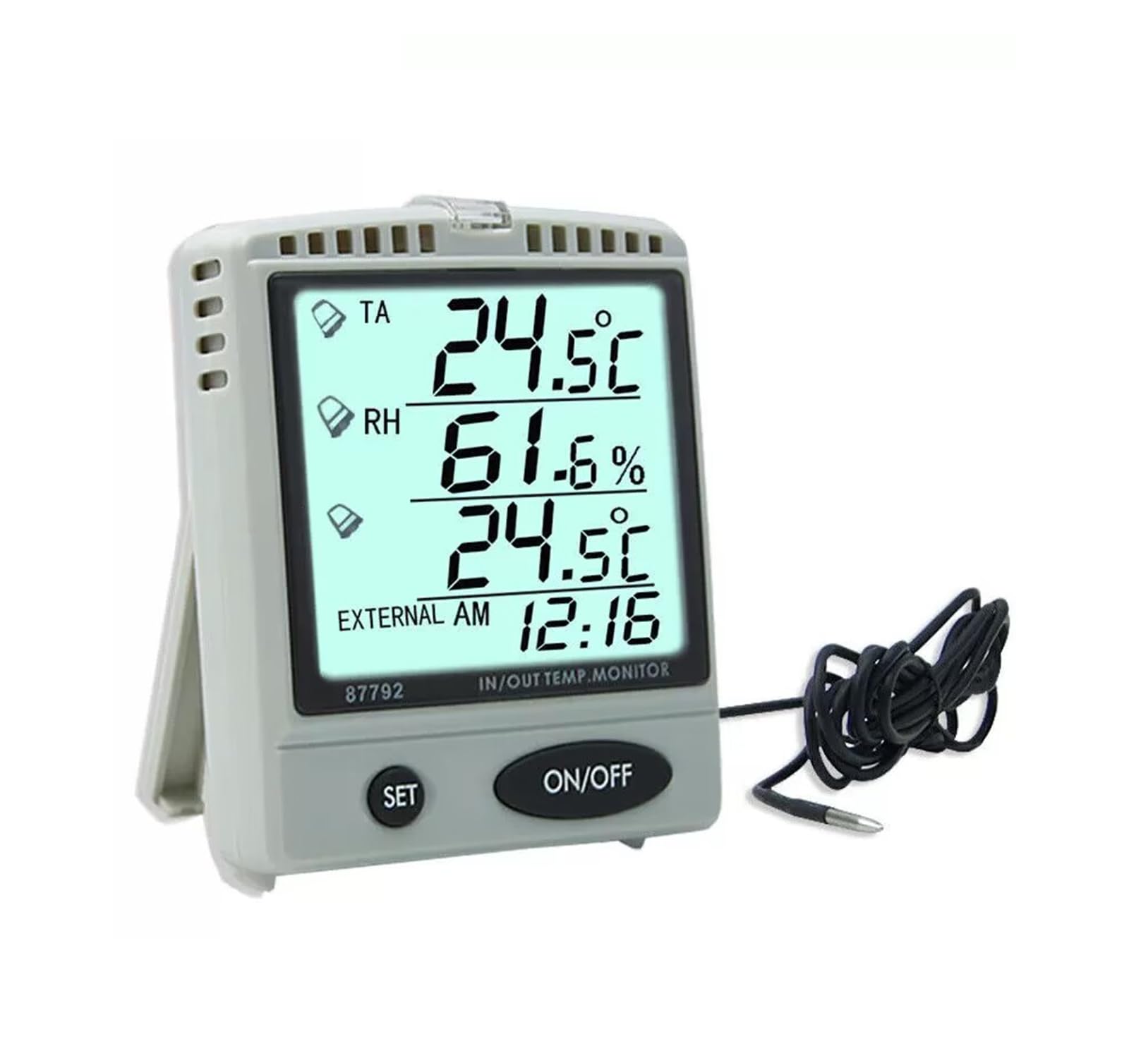 Amazon.com: AZ-87792 Large Display in/Out Thermo & Humidity  