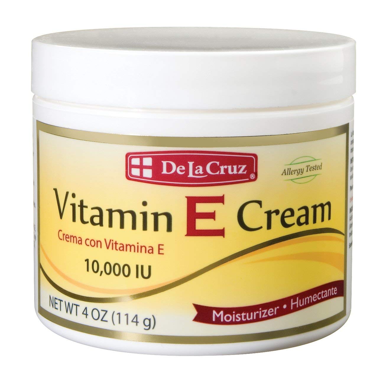 De La CruzVitamin E Cream, 10,000 IU, 4 oz (114 g)