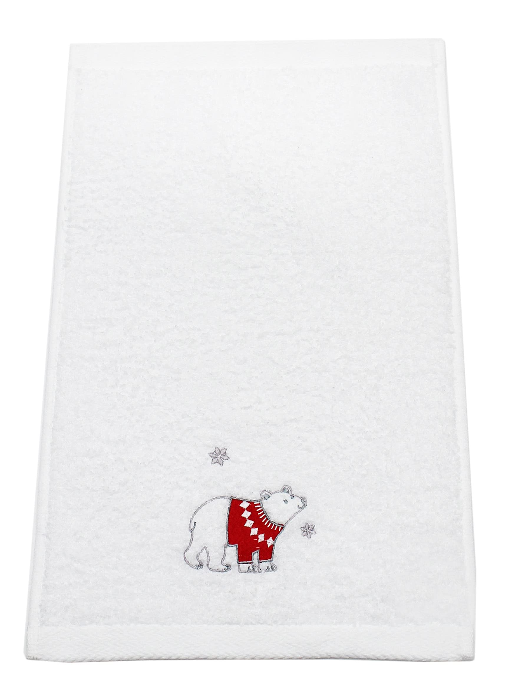Peggy Wilkins Multicolour Cuddle Bear Embroidered Hand Towel
