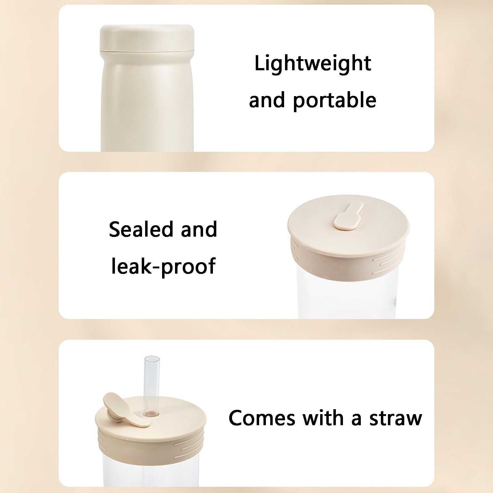 Yogurtiera, Monodose portatile con funzione di raffreddamento, facile da pulire, for uso domestico/esterno(White)