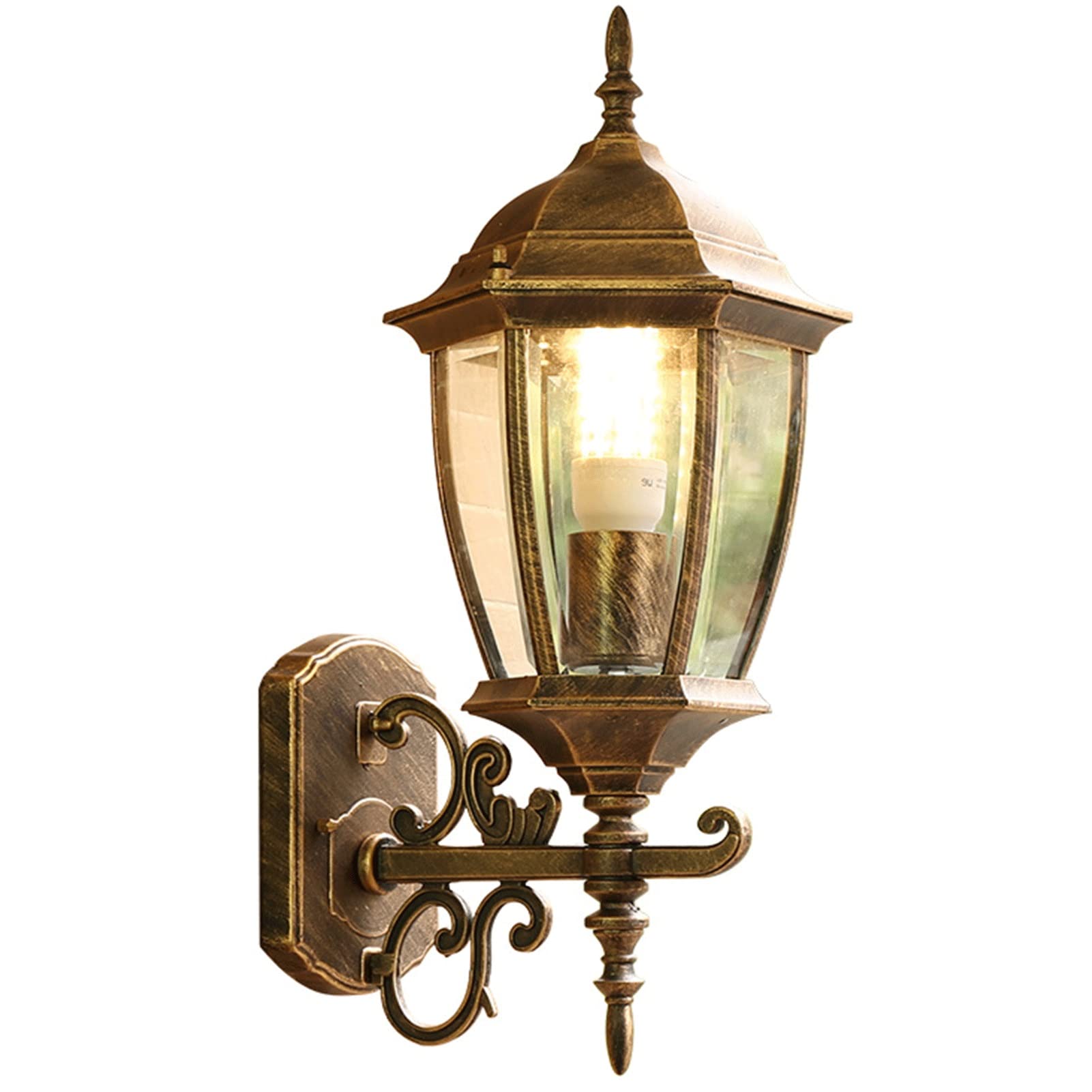 Luminaire de jardin étanche contre l'obscurité extérieure : applique murale antique avec culot E26