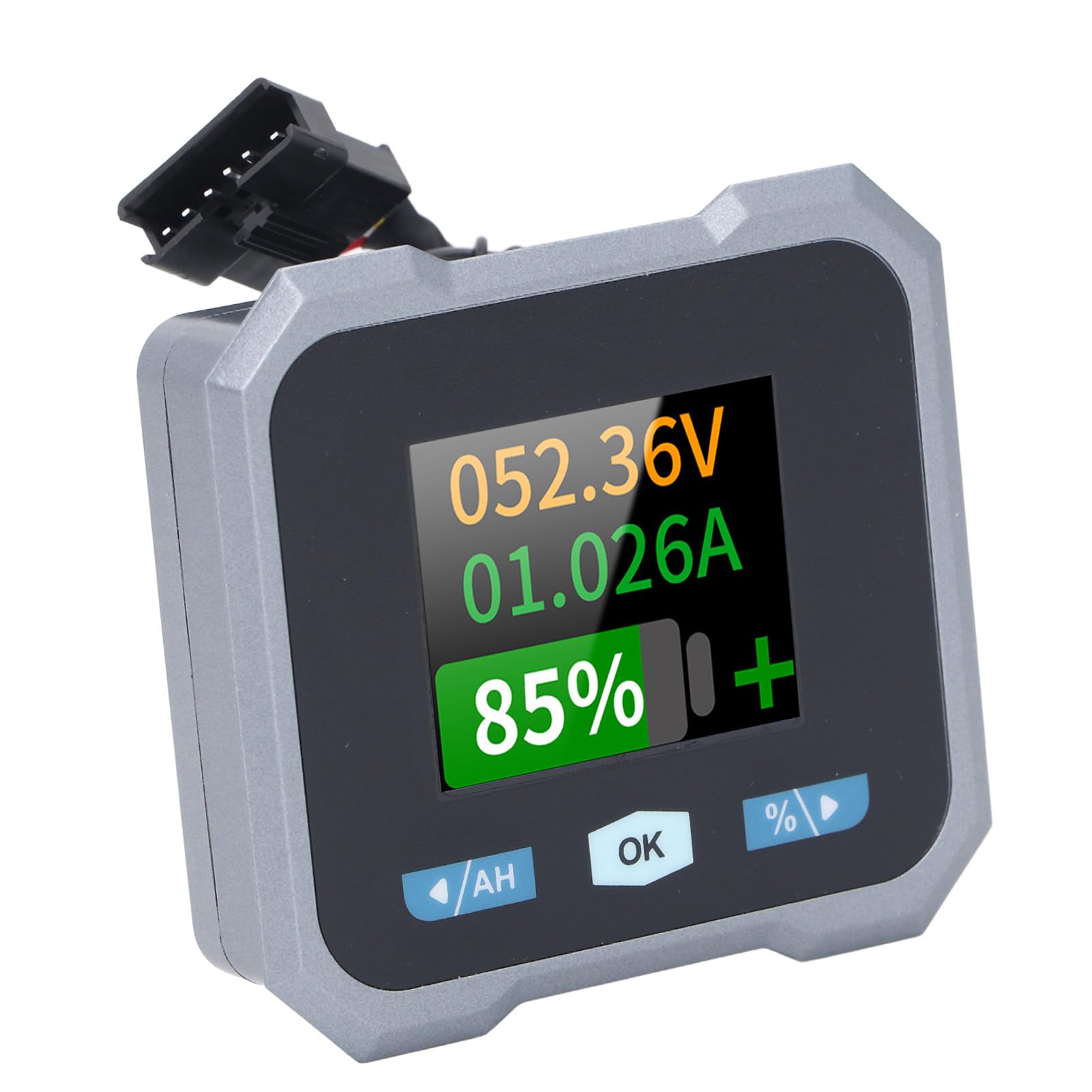 FTVOGUE Monitor Batteria Intelligente per e Barche Display LCD a Colori Tester di Tensione 50A Monitor Batteria da 10 a 100 V