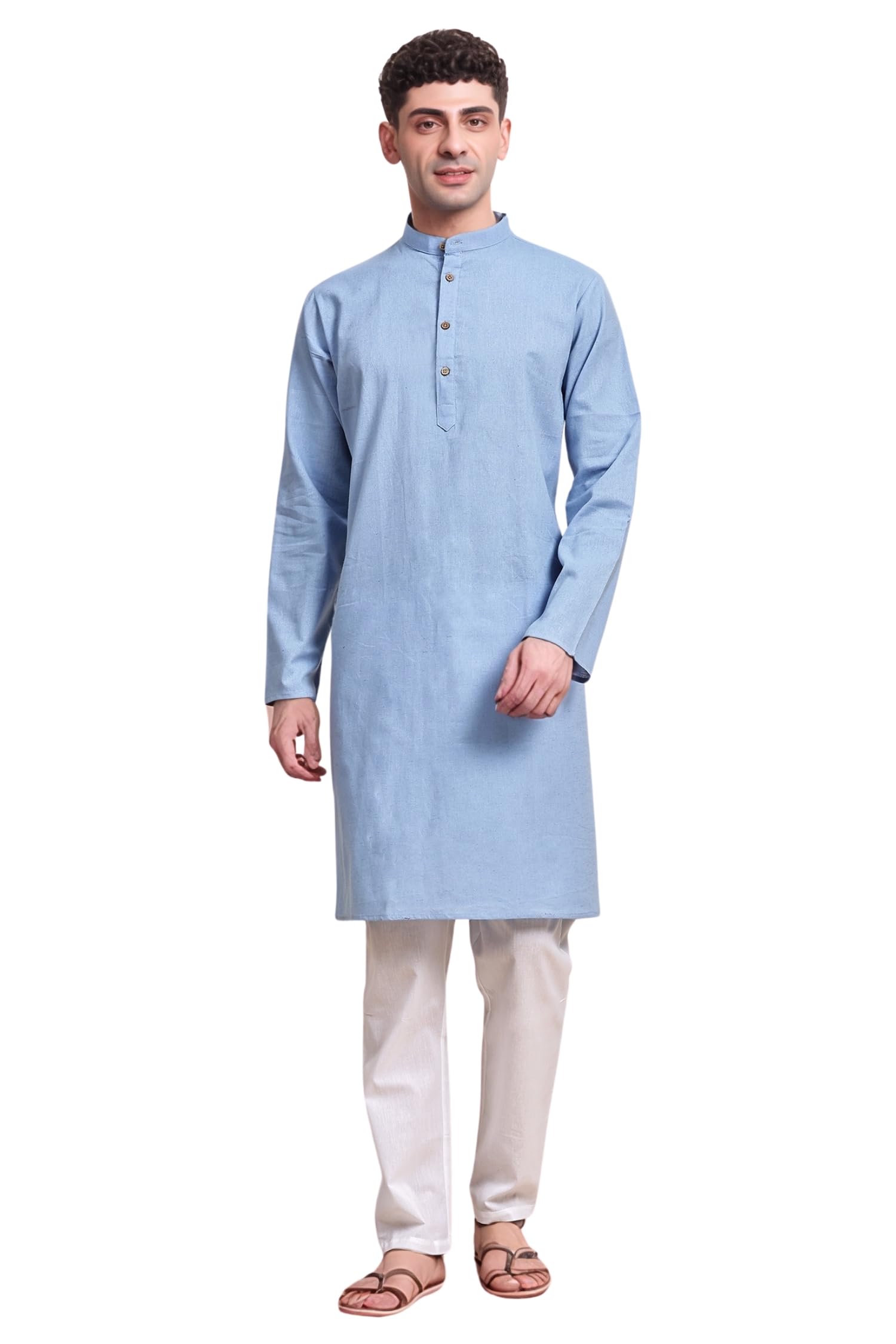 SKAVIJ Men’s Cotton Kurta Pajama Set | Ideal Outfit for Diwali, Wedding & Festive Celebrations