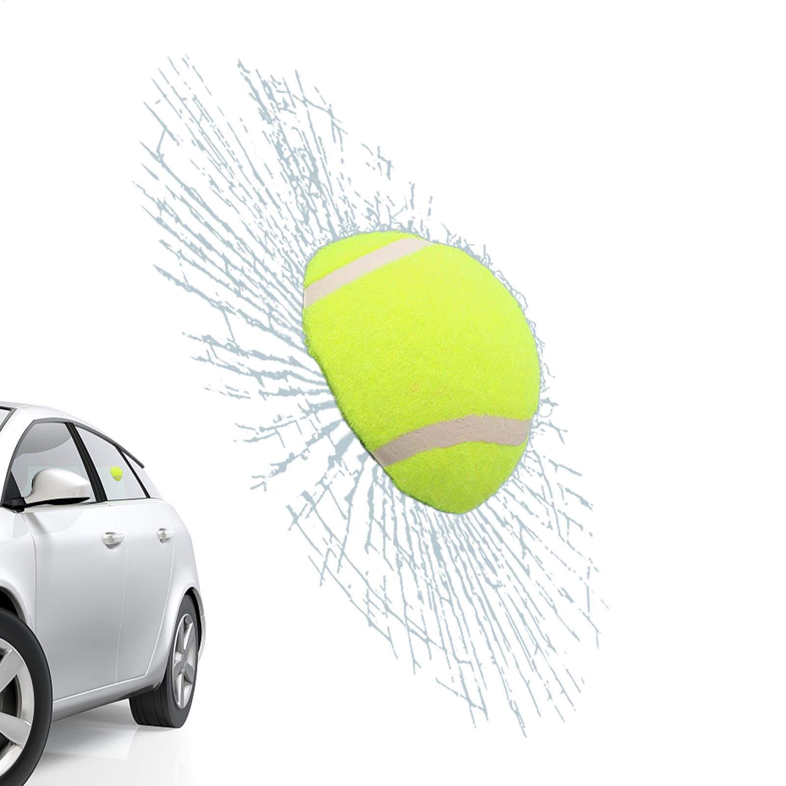 Autocollants 3D pour vitre de fenêtre, balle de tennis, autocollant pour pare- arrière de voiture, balle cassée, décalcomanie, décoration pour la maison