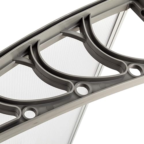 Miniatura 4 de Toldo para ventana, toldo moderno de policarbonato para puerta delantera, toldo para patio, cubierta para puerta de ventana, para lluvia, nieve,