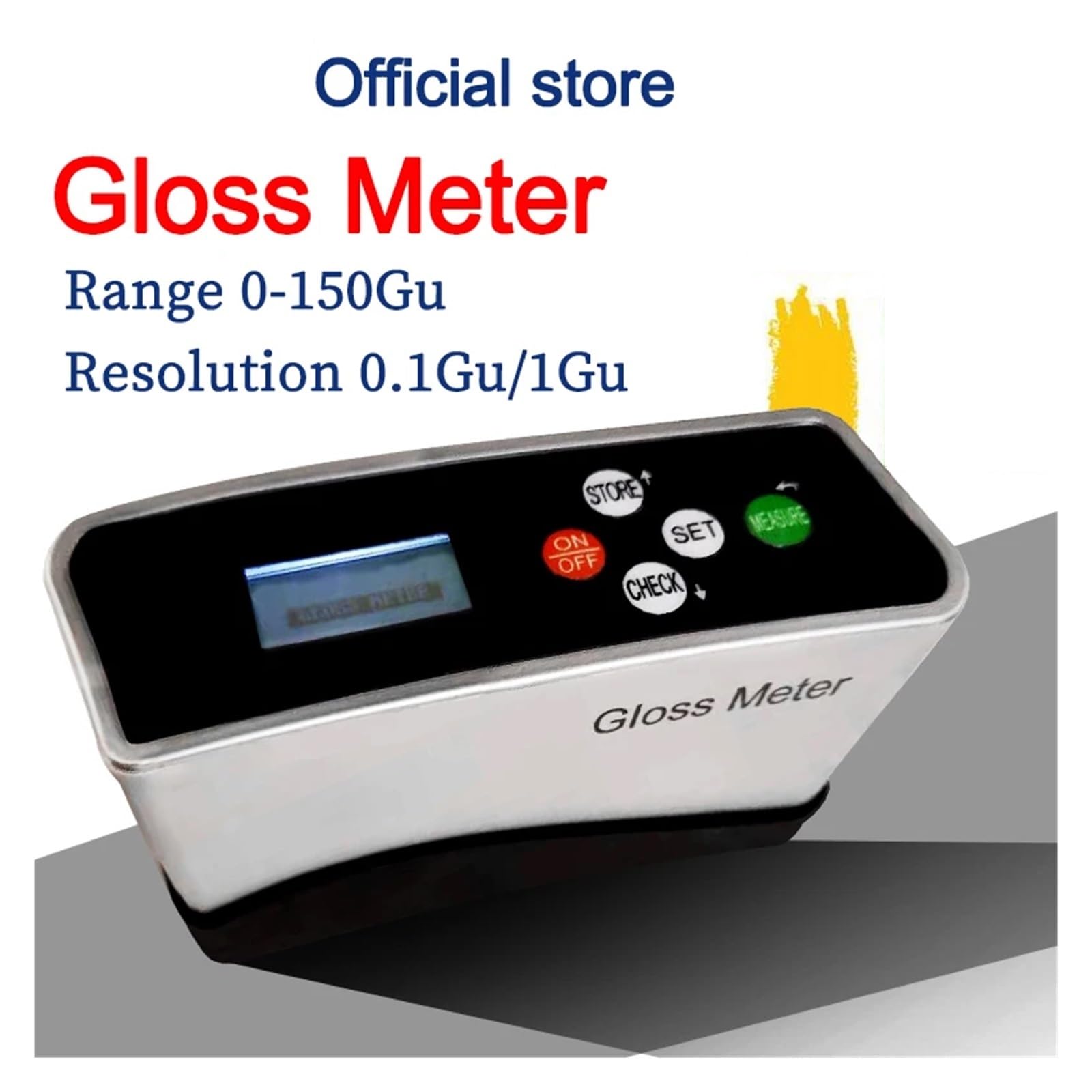 NURII Gloss Meter, Tiles Stone Surface Gloss Measure Paper Plastic Metal Surface Gloss Tester 0-150Gu 0.1Gu (Size : 0-150Gu 1Gu)