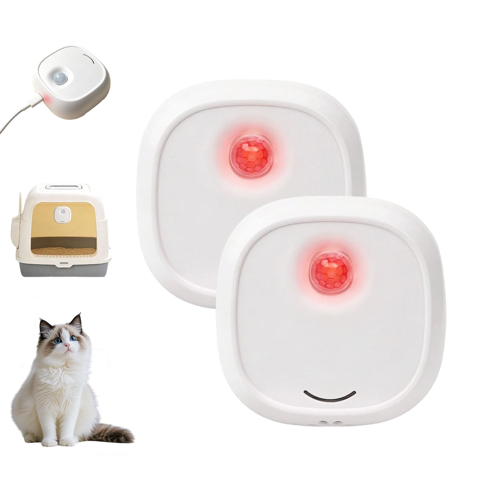 Eliminador De Olores Para Mascotas Inteligente,silencioso Y Recargable (2PC)