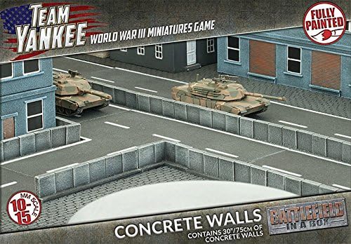 Flames of War Team Yankee Concrete Walls Terrain by Battlefront BB191