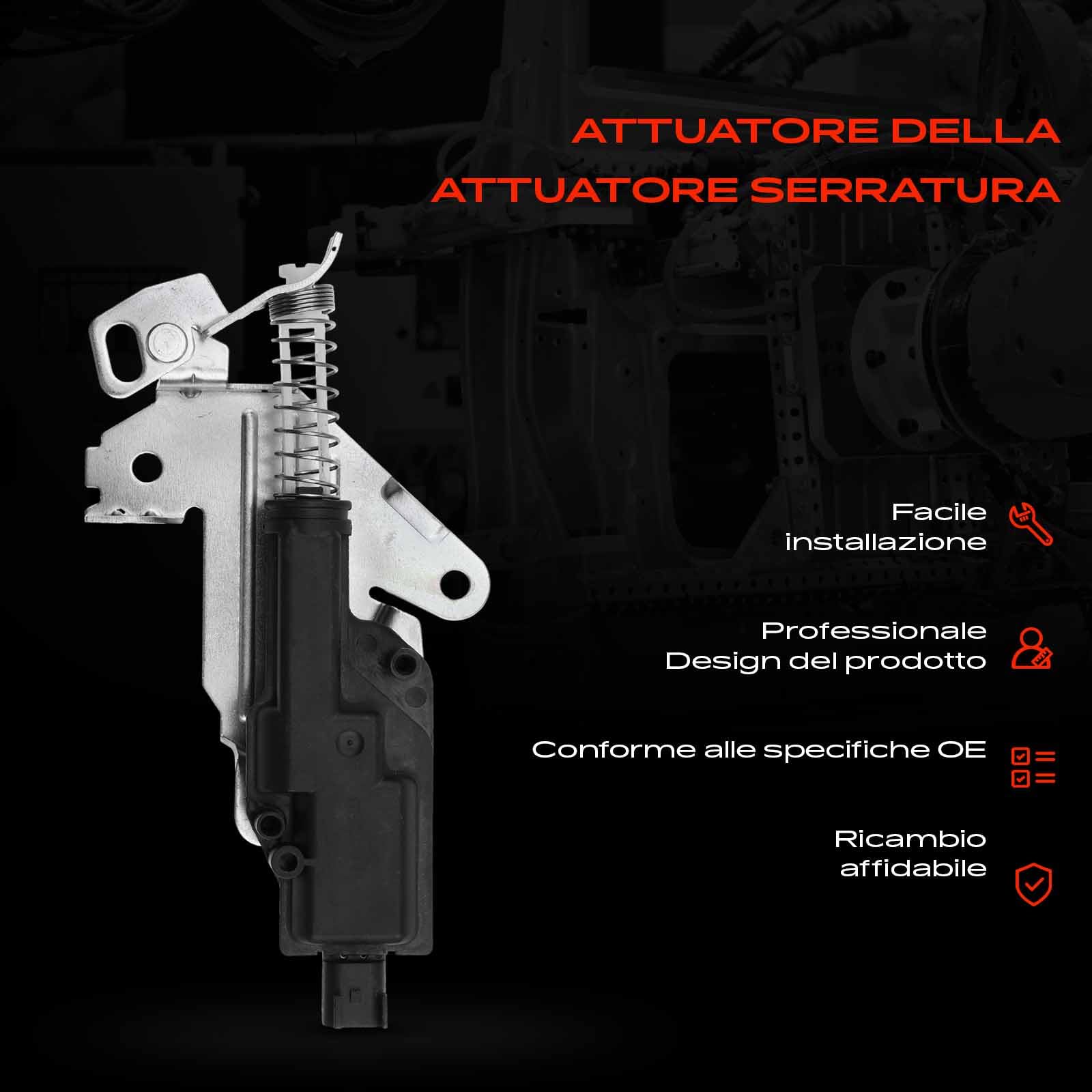 Frankberg Serratura portellone posteriore Serratura portellone posteriore Compatibile con Fiesta V JD JH Fusion JU Fiesta V Van Fiesta V JH_ JD_ Replace# 1481081,2S6T-432A98-AF