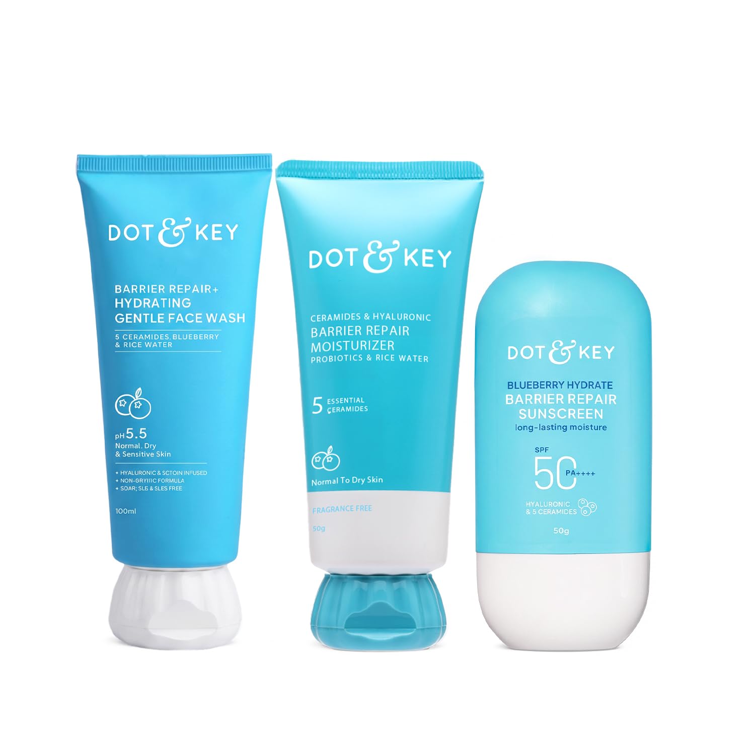Dot & Key Barrier Repair Hydrate Moisturizer 50g+ Face Wash 100ML+ Sunscreen 30g-picture-48