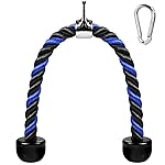 AWEFRANK Deluxe Tricep Rope Pull Down Cable, 27 & 36 Inch Rope Length, Easy to Grip & Non-Slip Cable Attachment for Gym Workout Exercise