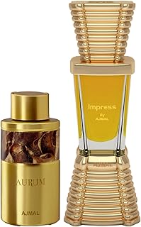 NIMAL Concentrated Perfume Oil Citrus Alcohol-free Attar 10ml for Men and Concentrated Perfume Oil Fruity Floral Alcohol-free Attar 10ml for Women + 1 Perfume Tester FREE