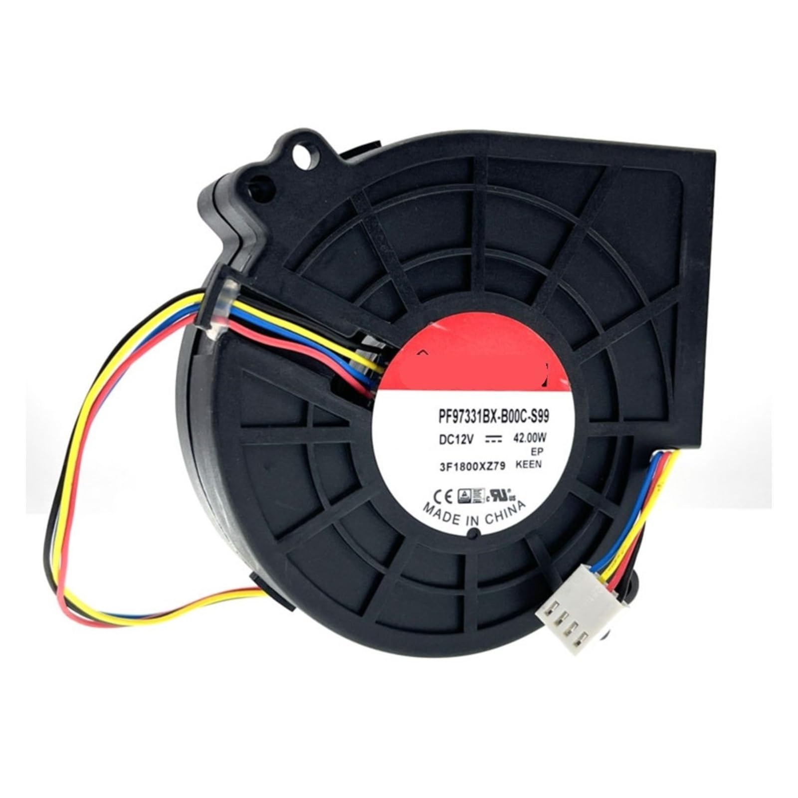 TYHUJKKL Blower Fan 97mm PWM 9733 DC 12V 42.00W PF97331BX-B00C-S99 6800RPM