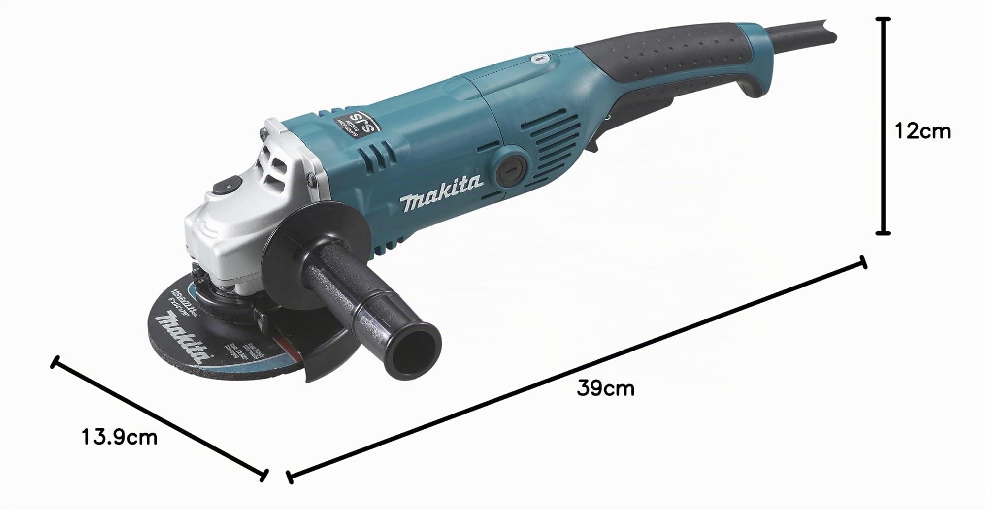 Makita GA5021C - Mini-amoladora 125 mm 1450W 10000 rpm sjs sar makpower