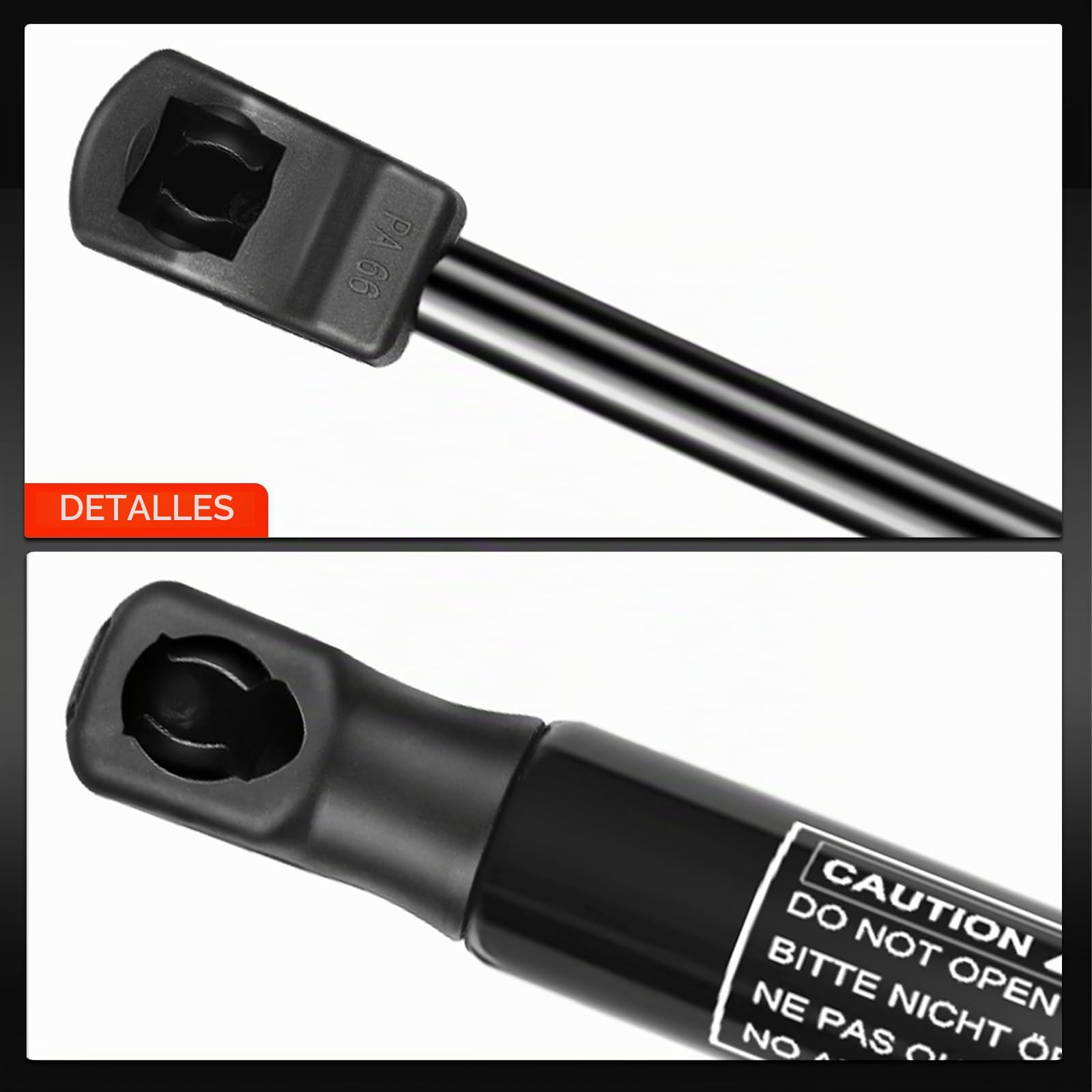 Frankberg 2x Amortiguadores de gas portón trasero Compatible con Astra H L48 Compacto 2005-2010 Astra H GTC A04 L08 Compacto 2005-2010 Replace# 13220159