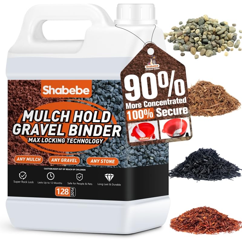Shabebe Mulch Hold, 1Gallon Rock Glue for...