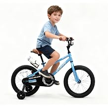 WinHope Kids Bike, 12 14 16 18 Inch Children Bicycle for Ages 2-9 Boys Girls, Toddler Pedal Bike with Training Wheels & Coaster Brake for Summer Outdoor Riding, Ideal for Birthday Gift