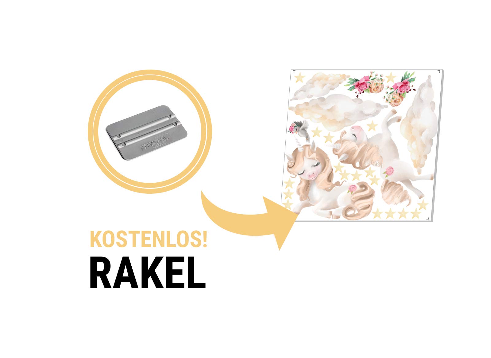 Naklejka na ścianę jednorożec obraz ścienny I gwiazdy chmury obrazy dzieci chłopiec pokój dziecięcy dziewczynka naklejka Osomhome os2149 (195 x 125 cm)