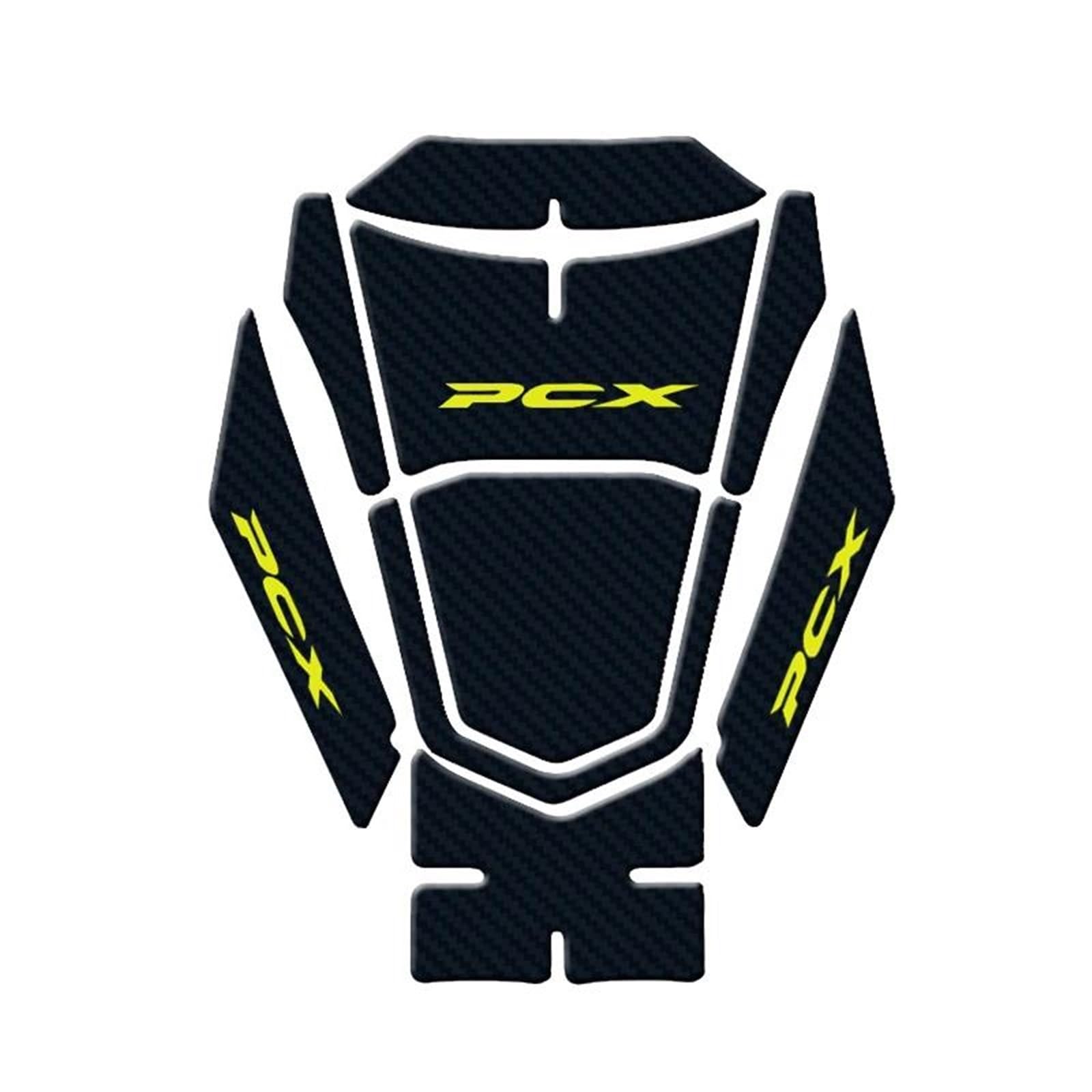 Slimes Color5 Carbon Fiber Motorcycle Stickers Tank Pad Protector Decals For Pcx160 Pcx160 Pcx 160 2021(Color5)