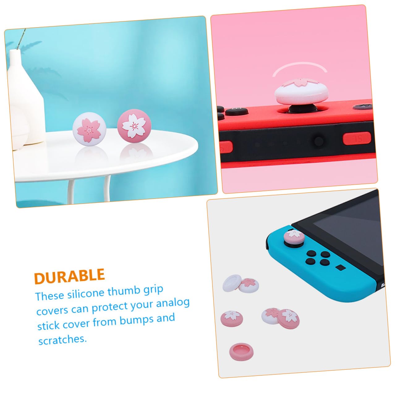 ULTECHNOVO 80piezas Cubiertas De Joystick Para Consola Switch Tapas De Agarre Antideslizantes De Protección y Estilo Para Controladores Switch y Mejora La Precisión y Experiencia