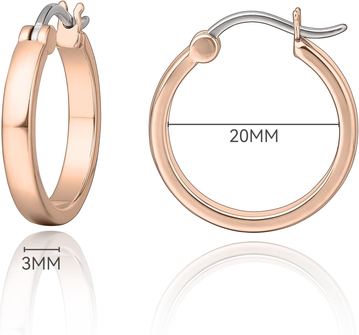 Limerencia G23 Pure Titanium Hypoallergenic Hoop Earrings for Women Sensitive Ears - Image 2