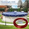 Amazon.com : Belleone Swimming Pool Cover Cable and Winch Kit - 100ft ...