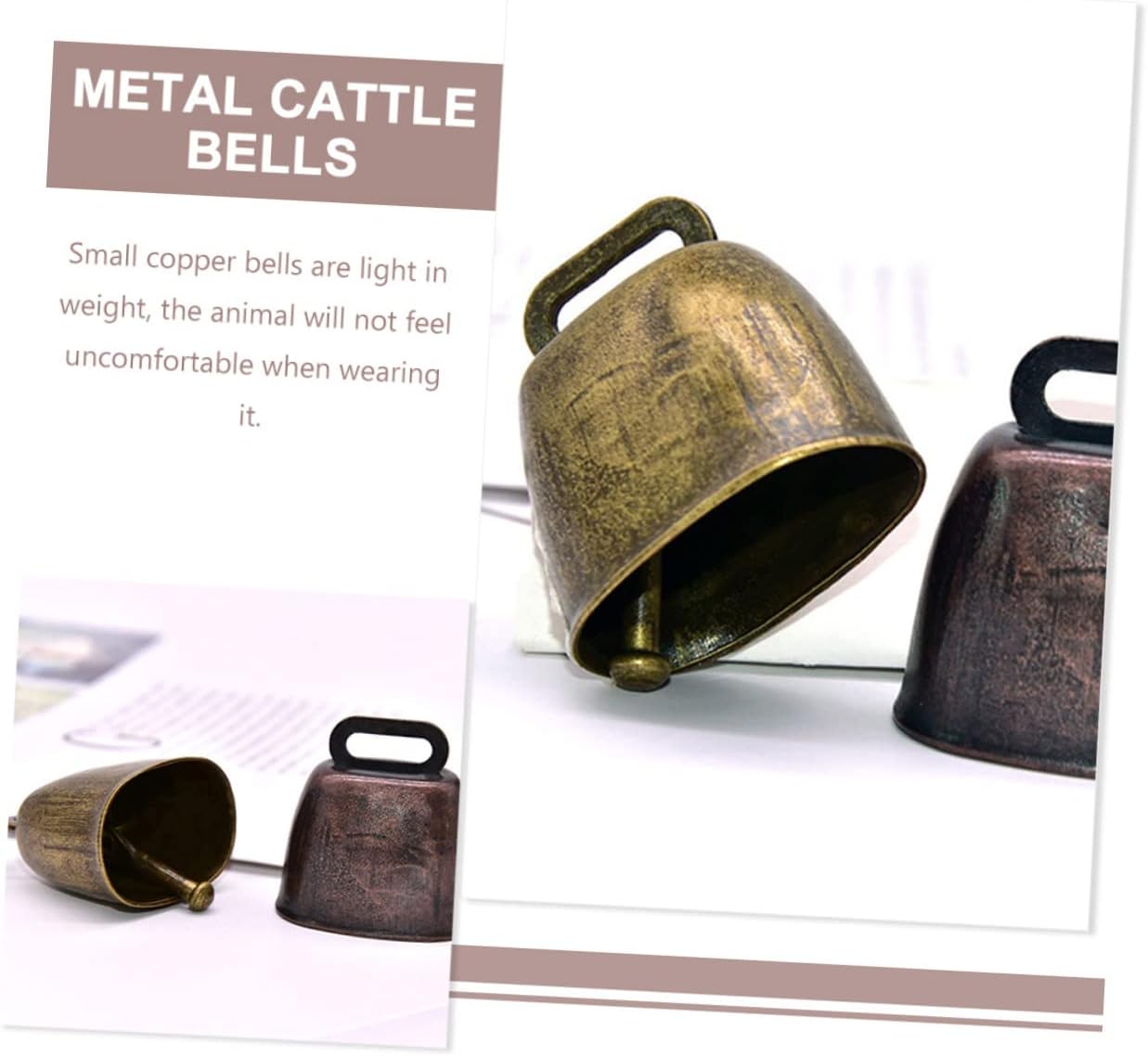 18Pcs Metal Grazing Bells Vintage Cow Bells for Animal Call Decoration Antique Cattle Bells for Farm Use Craft Projects and Holiday Decor