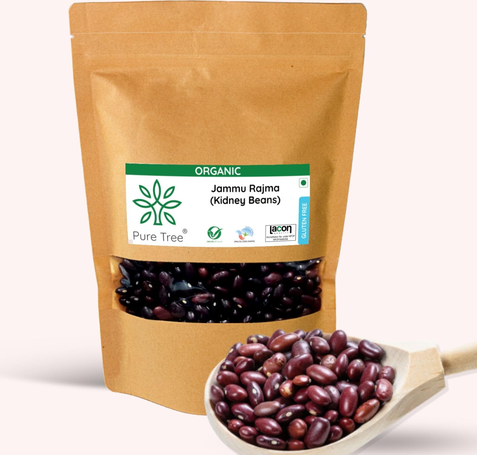 Pure Tree Certified Organic Jammu Rajma | 900 grams | Kidney Beans | Vegan | Gluten-Free Organic Rajma | Rajma Beans Plant Based High Protein | Rajma Jammu Red (B09M3T9HK5) Amazon Price History, Amazon Price Tracker