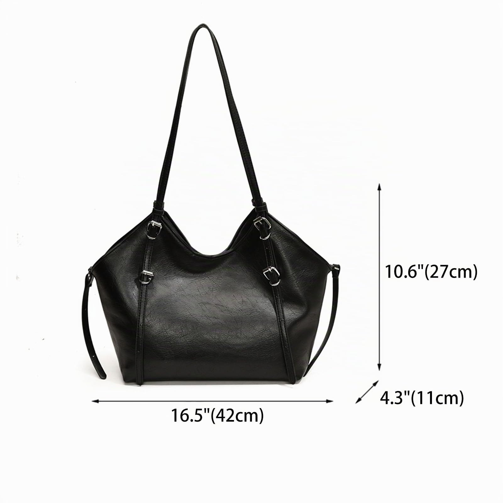 DEERWORD Donna Borse a Mano Borsa a Spalla Elegante Grandi Firmate Marca Tracolla Antifurto PU pelle 79239 1 pz