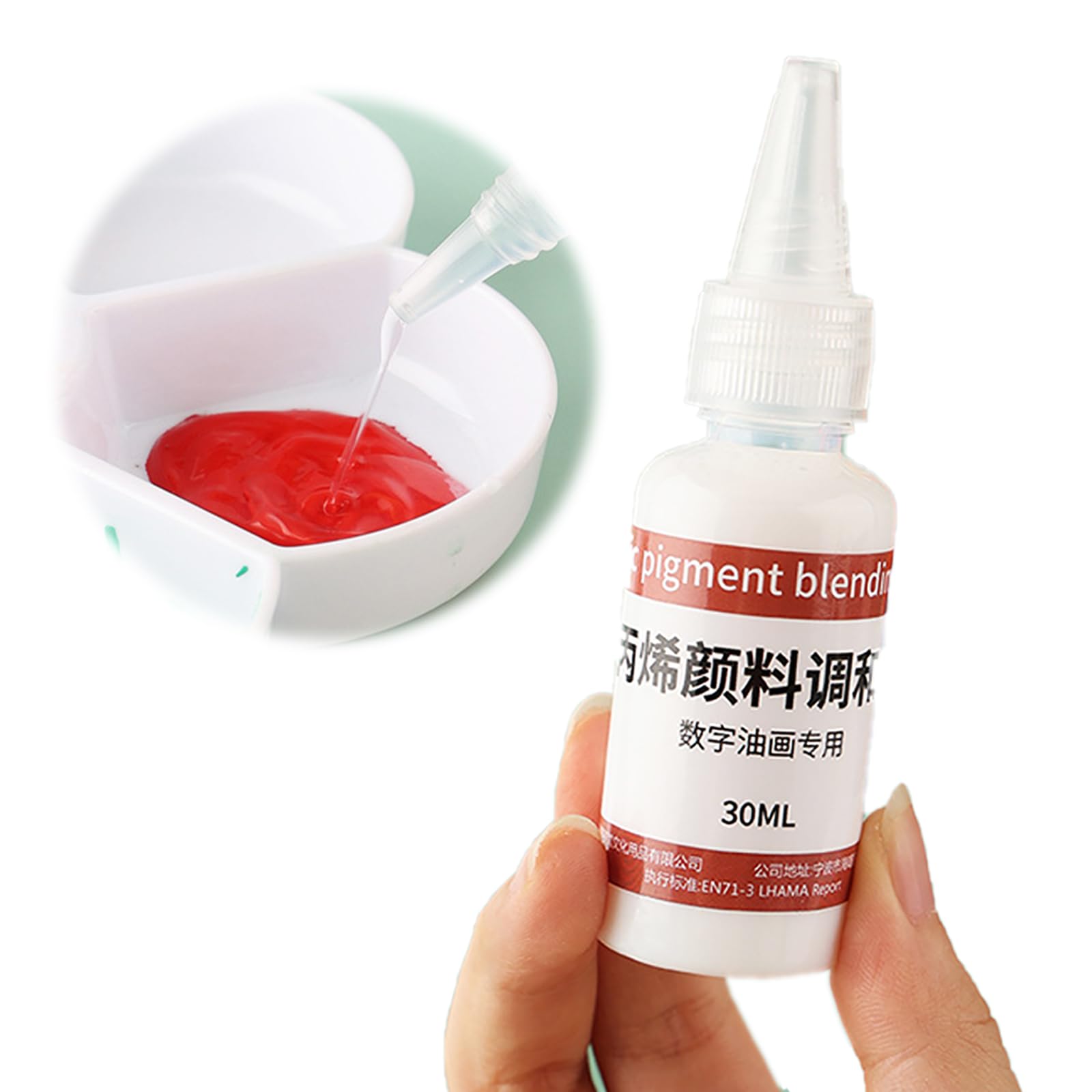 Akcesoria do malowania olejnego, zestaw 3 szt., zawiera akrylowy środek ochronny do miksera, 30 ml, dla artystów hobbystów