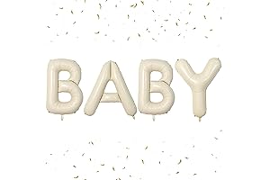 Celebrate Milestones with Our Enchanting Cream Foil Baby Balloons
