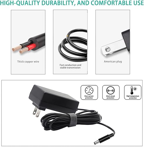Miniatura 7 de 19V 2A AC Power Supply Adapter Charger 38 Watt Regulated Switching Power Cord with 8 Interchangeable DC Plug for 19 Volt 100mA 200mA 300mA 500mA