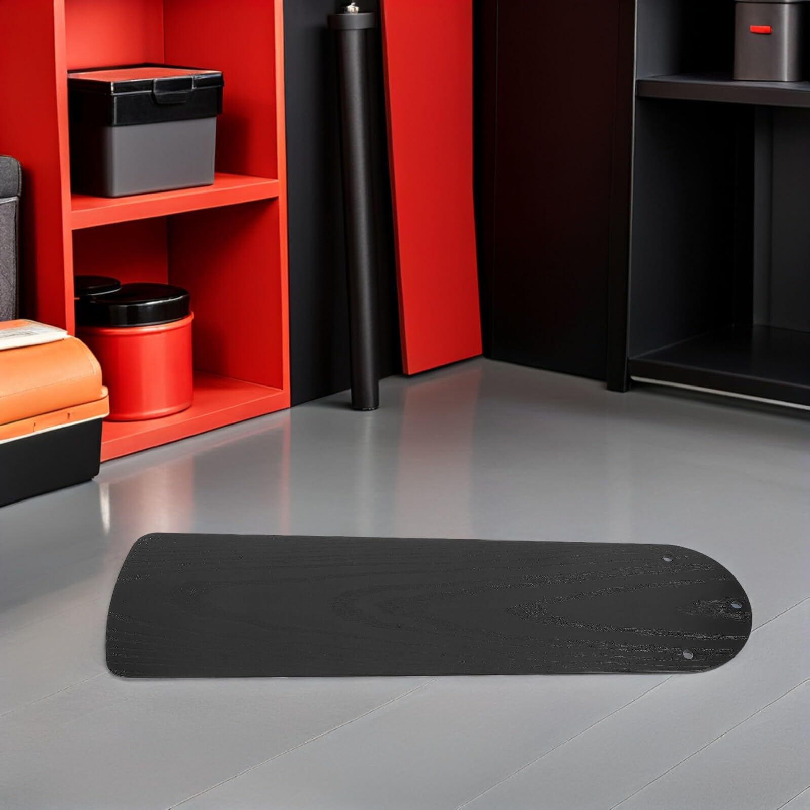 DOITOOL 3 Piezas Aspas Resistentes Intemperie Negro de Ventilador de Techo de Plástico Diseño de Veta de Madera para Oficinas y Exteriores para Oficinas y Exteriores