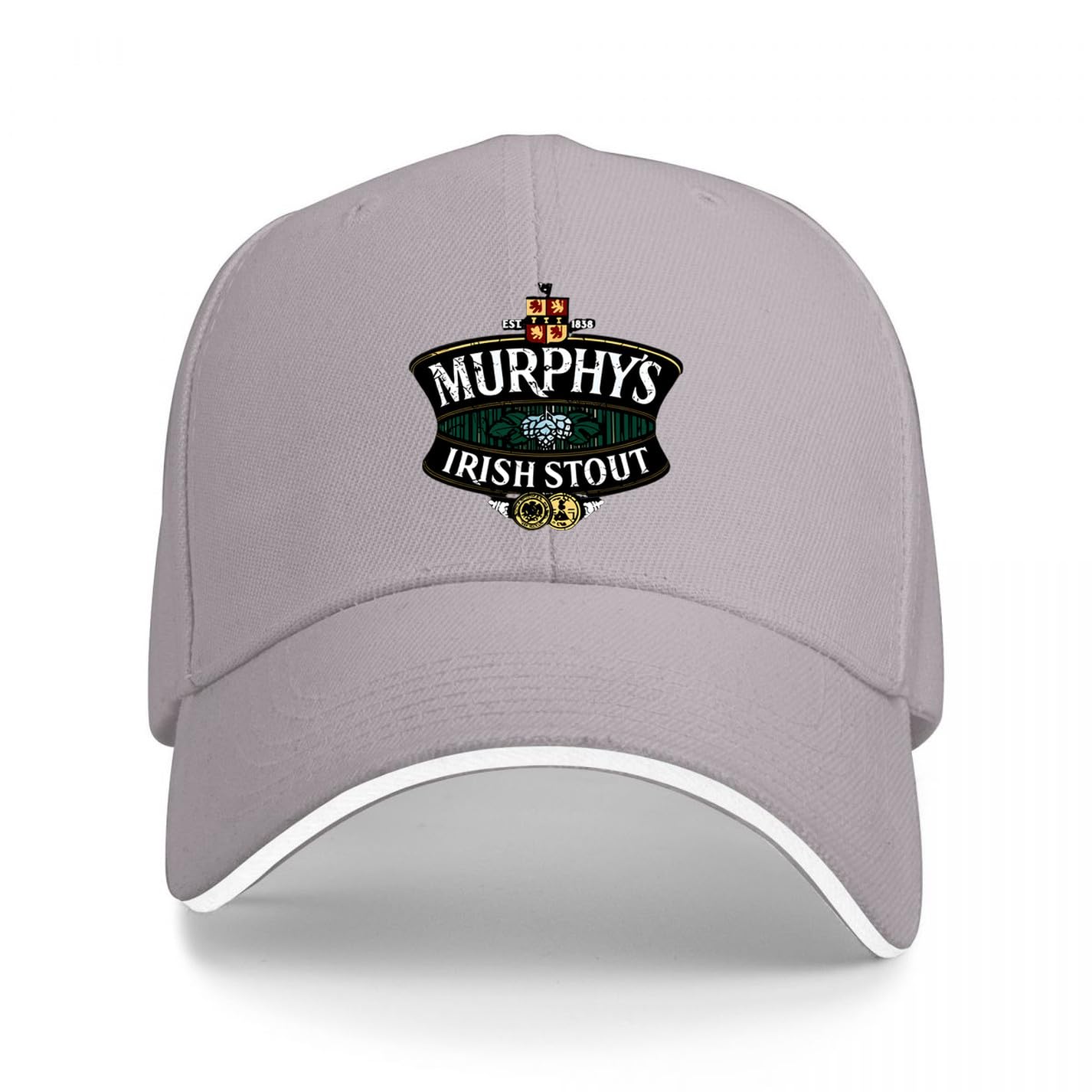 Uhrzhzz Baseball Cap Murphy's Irish Stout Vintage Worn Look Gray Dad Trucker Hat