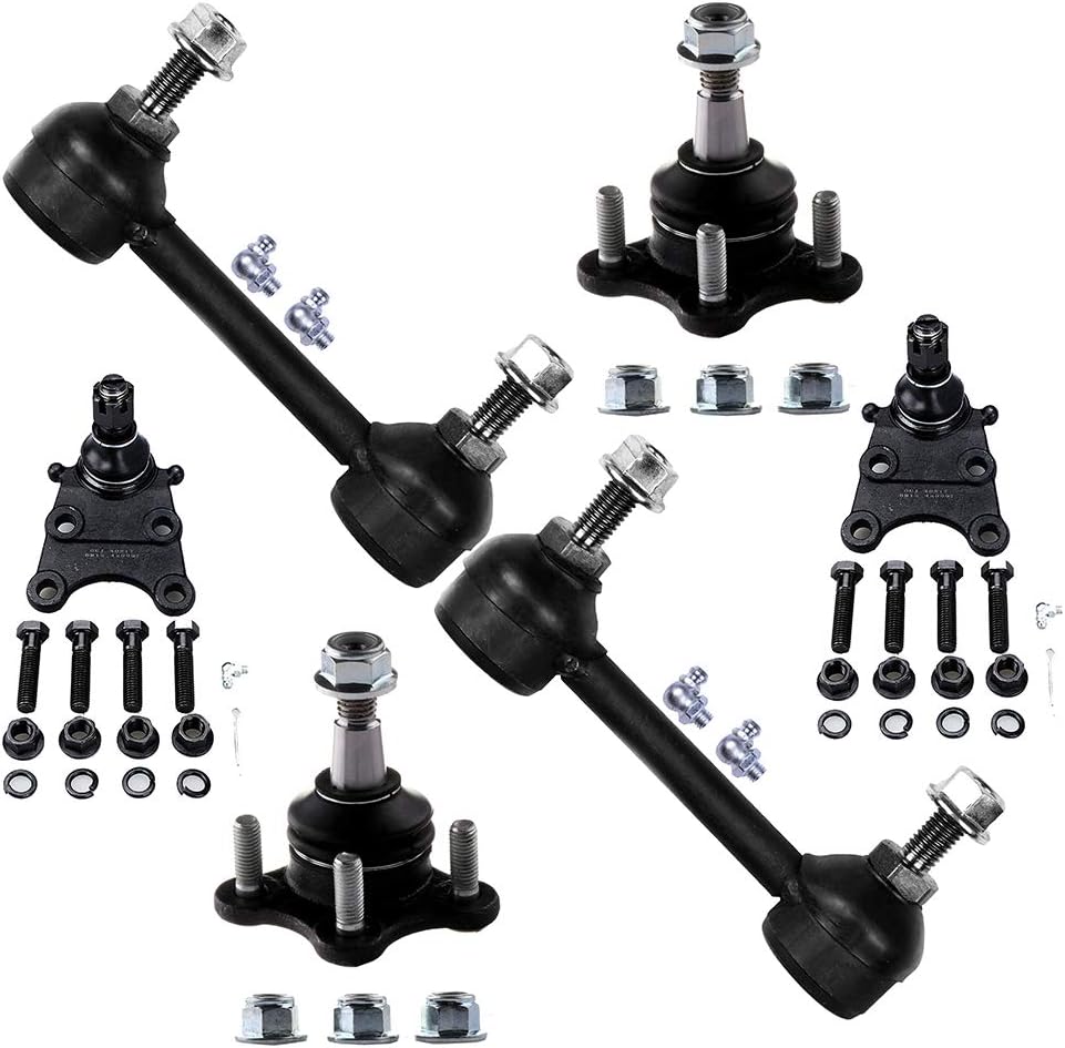 6pc Set Front Suspension Kit Lower Ball Joint Sway Bar Upper Ball Joint Replacement for Chevrolet Colorado,for GMC Canyon