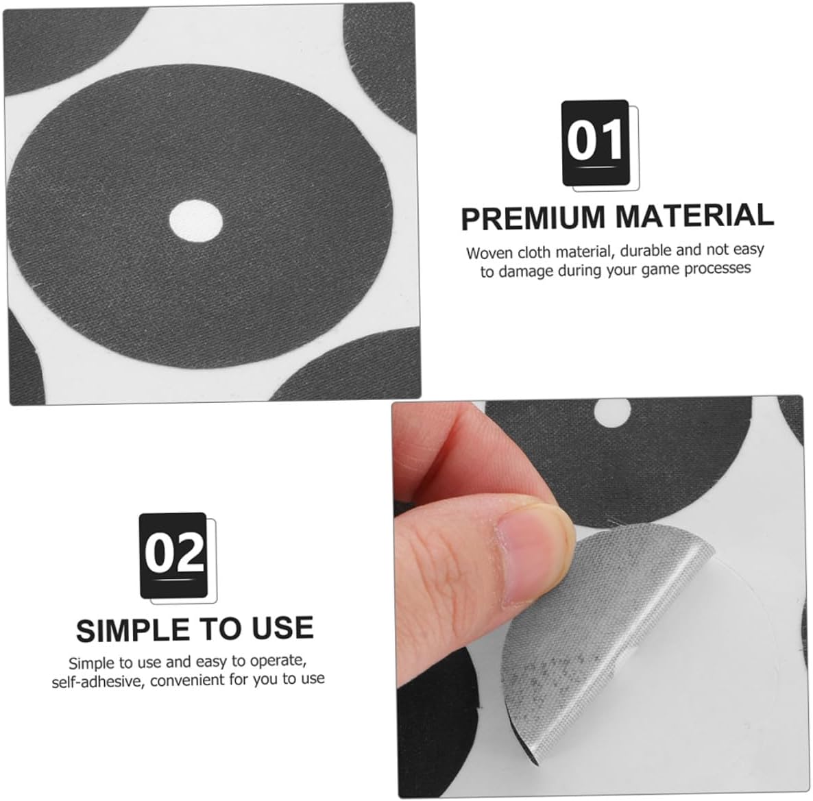 3 Sheets Billiard Point Locator Stickers Black Dot Position Markers for Snooker Pool Table Accessories Prevent Cloth Damage with High Adhesion and Minimal Interference Compact