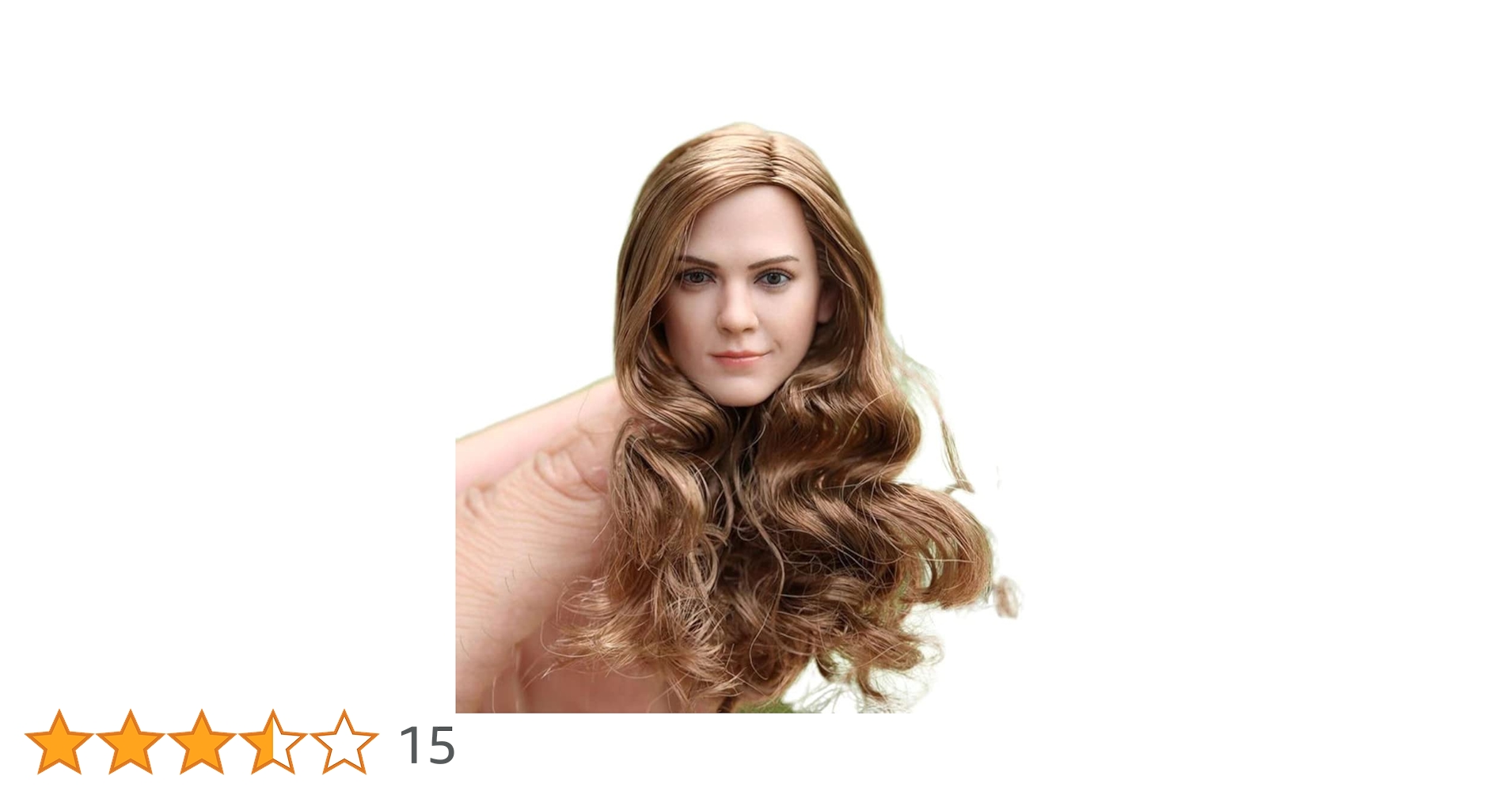 Amazon | 1/6ヘッドスカルプト ロングカールヘアエマワトソン 12