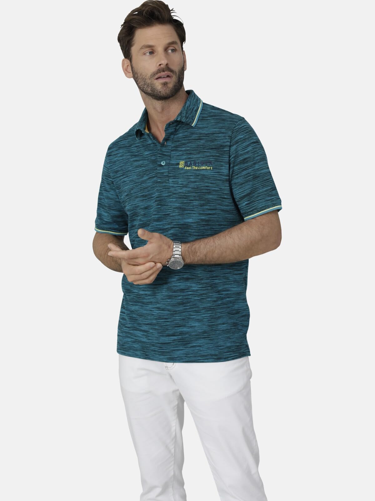 BABISTA Herren Poloshirt Toscatino | in locker-legerem Stil, 100% Baumwolle, modernes Herrenoberteil mit Polokragen, kurzarm mit elastisch gesäumtem Bündchen