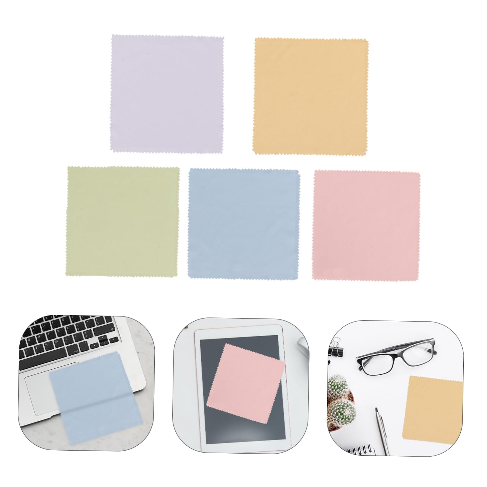 FRCOLOR Lot De 4 Lingettes Nettoyantes En Fibre Souple Pour Lunettes Multifonctions Pour Écrans Appareils Électroniques 50 Pièces X 4