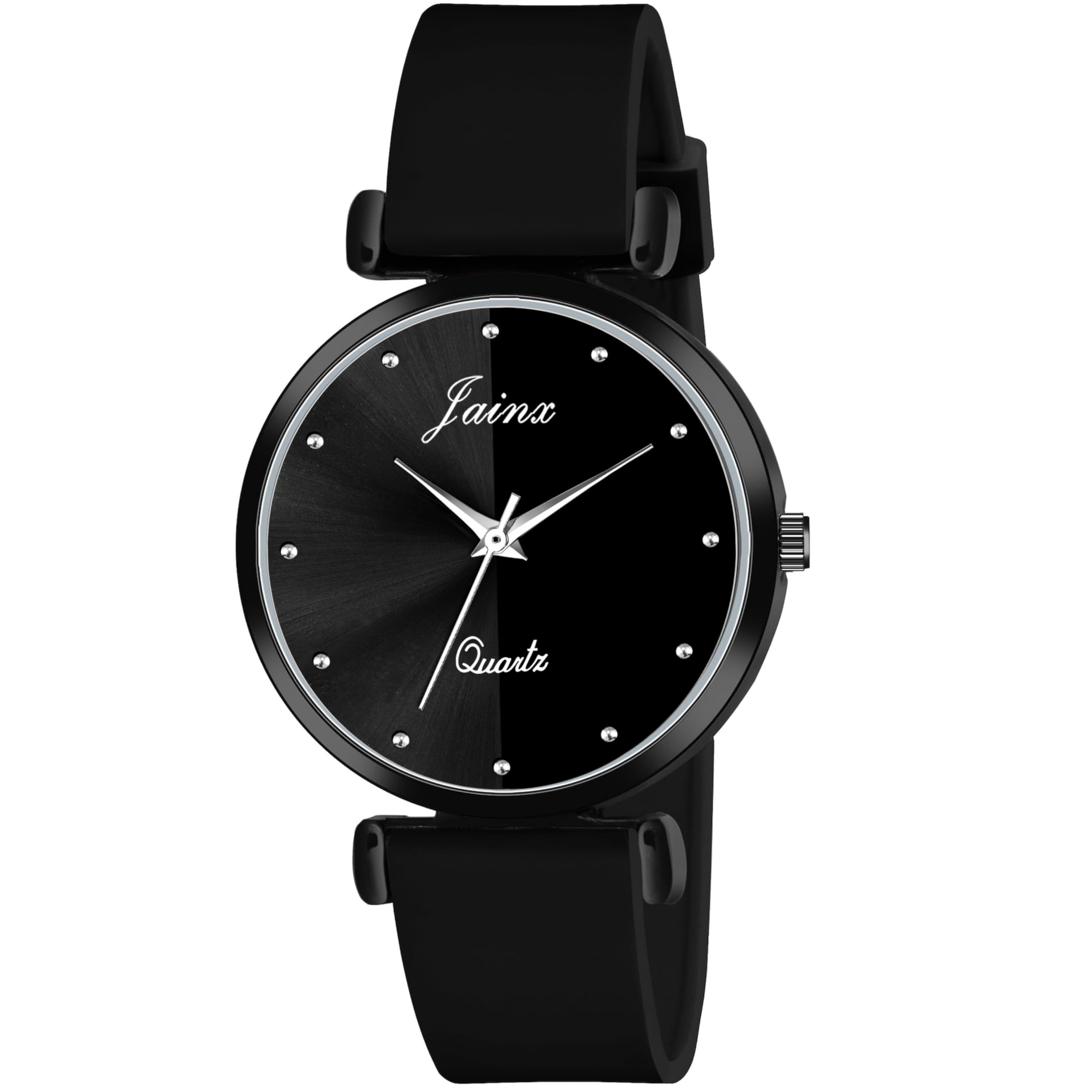 jainx Black Silicone Band Analog Wrist Watch for Women - JW8570 (B0D35HWPN4) Amazon Price History, Amazon Price Tracker