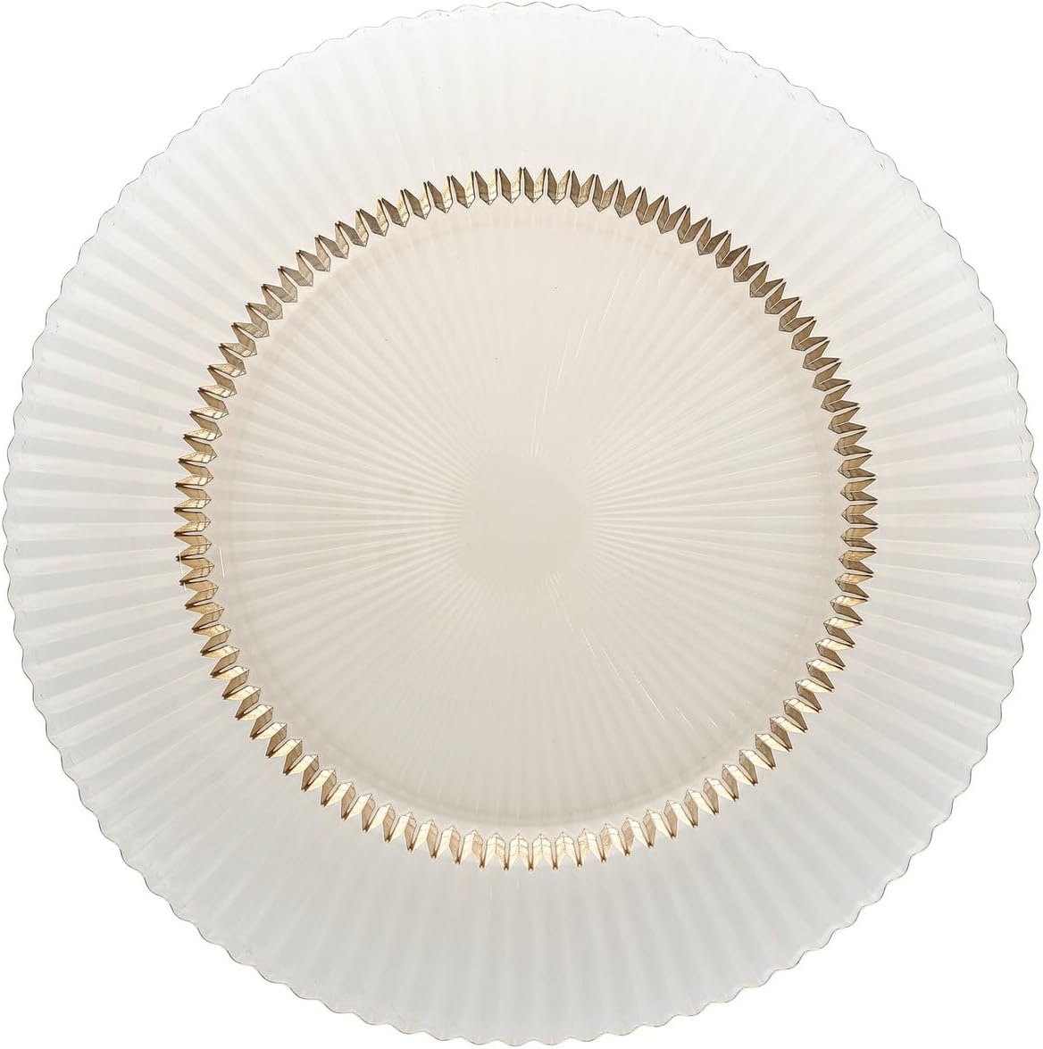 Fortessa Archie Glass, 10.6 Inch Dinner Plate (Set of 4), Ginger Gold Ginger Gold 10.6" Dinner Plate (Set of 4)