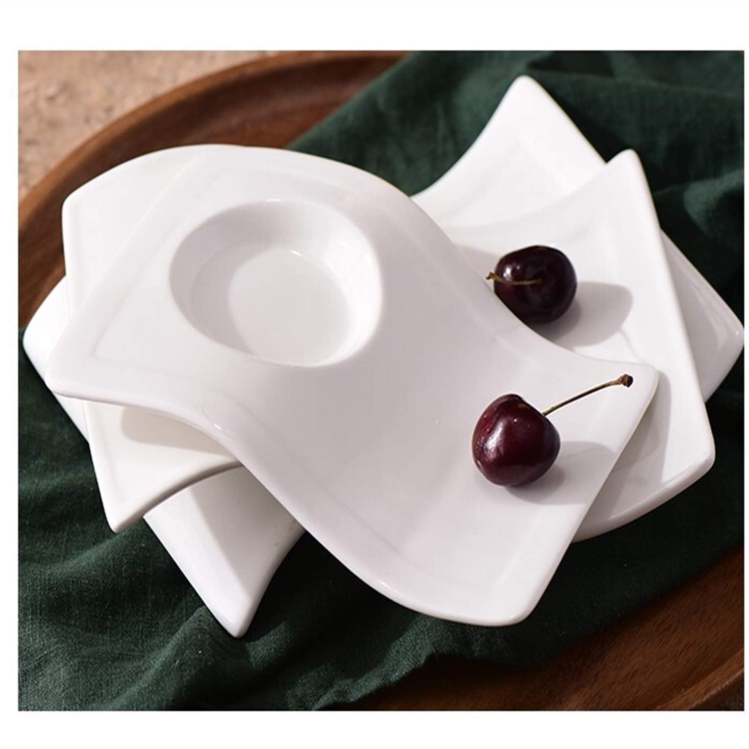 Tazas de Cafe,Coffee Mug Copa de la Boda de cerámica y platillo de café Taza de Leche de la Tarde Taza de té de la Taza de café Set(220ML)