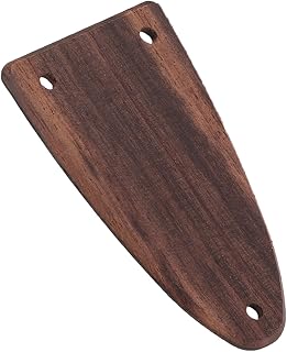 Truss Rod Cover Plate, Guitar Truss Rod Cover Made of Rosewood, 3 Holes Sturdy Lightweight Good Decoration Electric Guitar Truss Rod Plate(#2), Playing Accessories